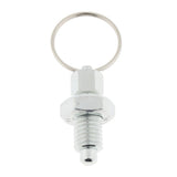 Max Galvanised Carbon Steel Non Lock-Out Indexing Plunger with Pull Ring M10