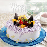 Maxbell Glitter Paper Meant to Be Heart Cake Topper Wedding Party Cake Decor Silver