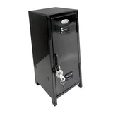 Maxbell Small Makeup Storage Cabinet Vertical File Cabinet for Cotton Pad Entryway Black
