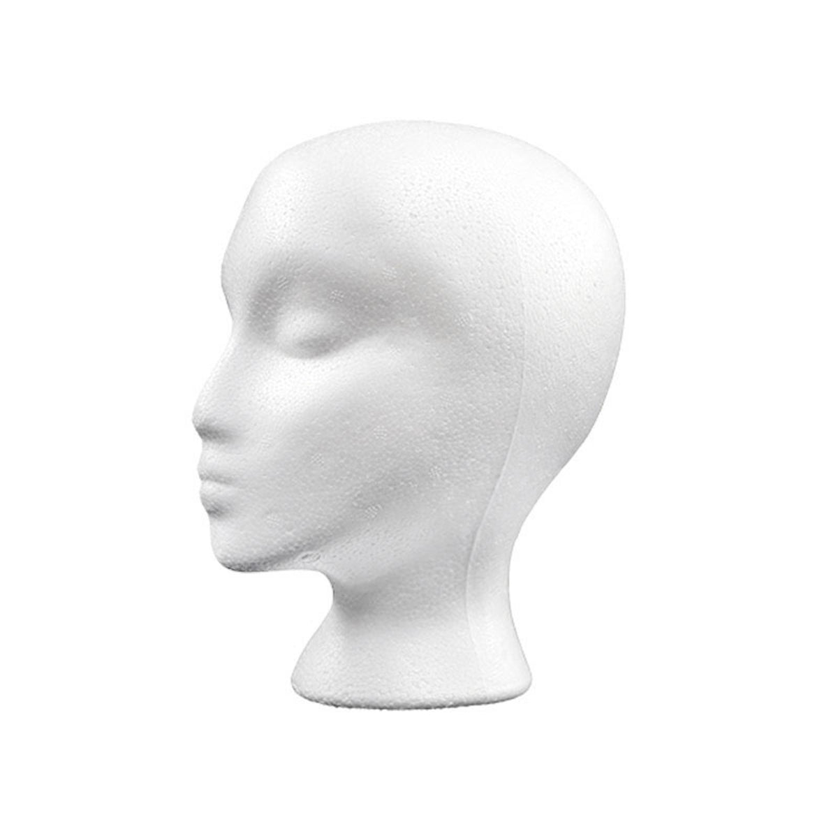 Maxbell Foam Wig Head Display Hair Display Women's Wigs Display Stand for Home Salon