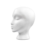 Maxbell Foam Wig Head Display Hair Display Women's Wigs Display Stand for Home Salon