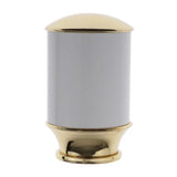 Max Metal Iron Curtain Pole Finials End Heads Fit 28mm Dia. Drapery Rods A_White