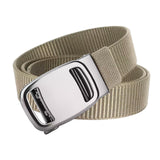 Maxbell Nylon Belt for Men Webbing Canvas Belts for Hunting Mountain Climbing Hiking beige