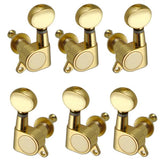 Max String Tuning Pegs Enclosed Round Button for Acoustic Electric Guitars 3R3L