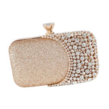 Maxbell Elegant Clutch Purse Handbag Women Evening Bag for Gift Cosmetic Party Gold