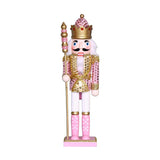 Maxbell Wooden Nutcracker Puppet Statue Kids Traditional for Shelves Holiday Home