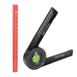 Maxbell 360 Degree Angle Ruler Finder Protractor Wordworking Ruler for Carpenters