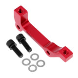 Maxbell Bicycle Bike Disc Brake Mount Adaptor for Caliper PM to IS Front Red