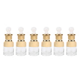 Max Maxb 6 Pieces Glass Pipette Eye Dropper Bottles For Essential Oil Makeup 20ML