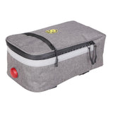 Maxbell Bike Rear Seat Rack Storage Bag Handlebar Pouch Pannier Normal Gray