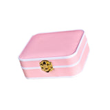 Maxbell Portable Jewelry Box Storage Case Wife Bracelet Women Ornaments Pink