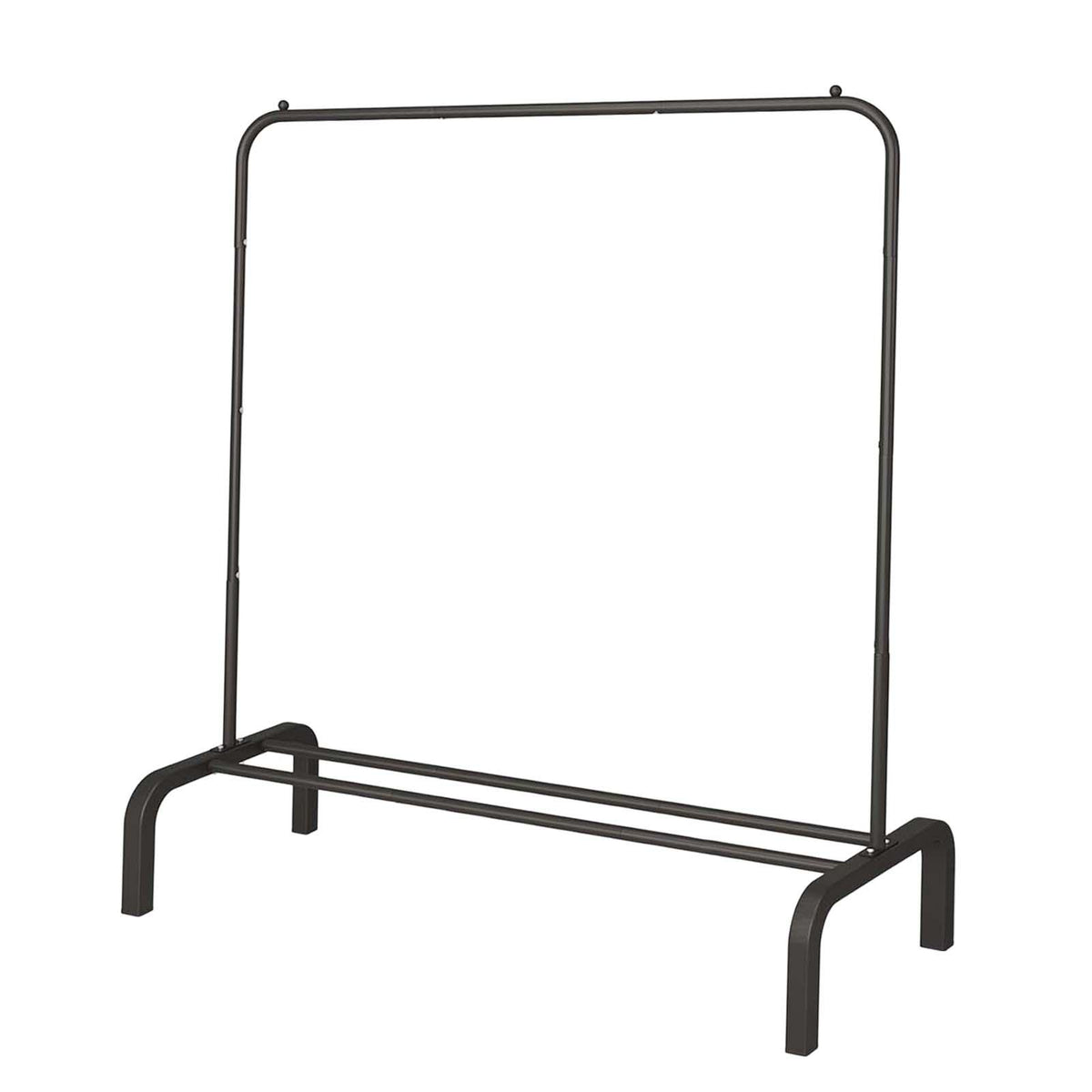 Maxbell Laundry Drying Rack Garment steel with Shoes Shelf for Dorm Indoor black
