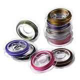 Maxbell 10 roll 10m Colorful Steel String Beading Threading Making Cord golden aster