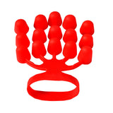 Maxbell Fingers Exerciser Stretcher Finger Strengthener Piano Hand Grip Strengthener Red