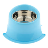 Maxbell Pet Protect Cervical Leak-proof Dog Food Bowl Stainless Steel Dog Bowl Blue