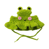 Maxbell Hand Knitted Cat Hat Cartoon Cute Headwear Halloween Party Costume S Green