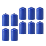 Maxbell 10Pcs Rubber Cue Cover Protector Head Cover Pool Billiard Protective blue 12mm