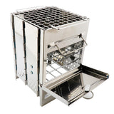 Max Maxb Stainless Steel BBQ Picnic Barbecue Grill Wood-burningovens Sove Out Camping