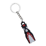 Maxbell Novelty Mini Dive Fins Flippers Key Chain Holder Key Ring Keychain Red