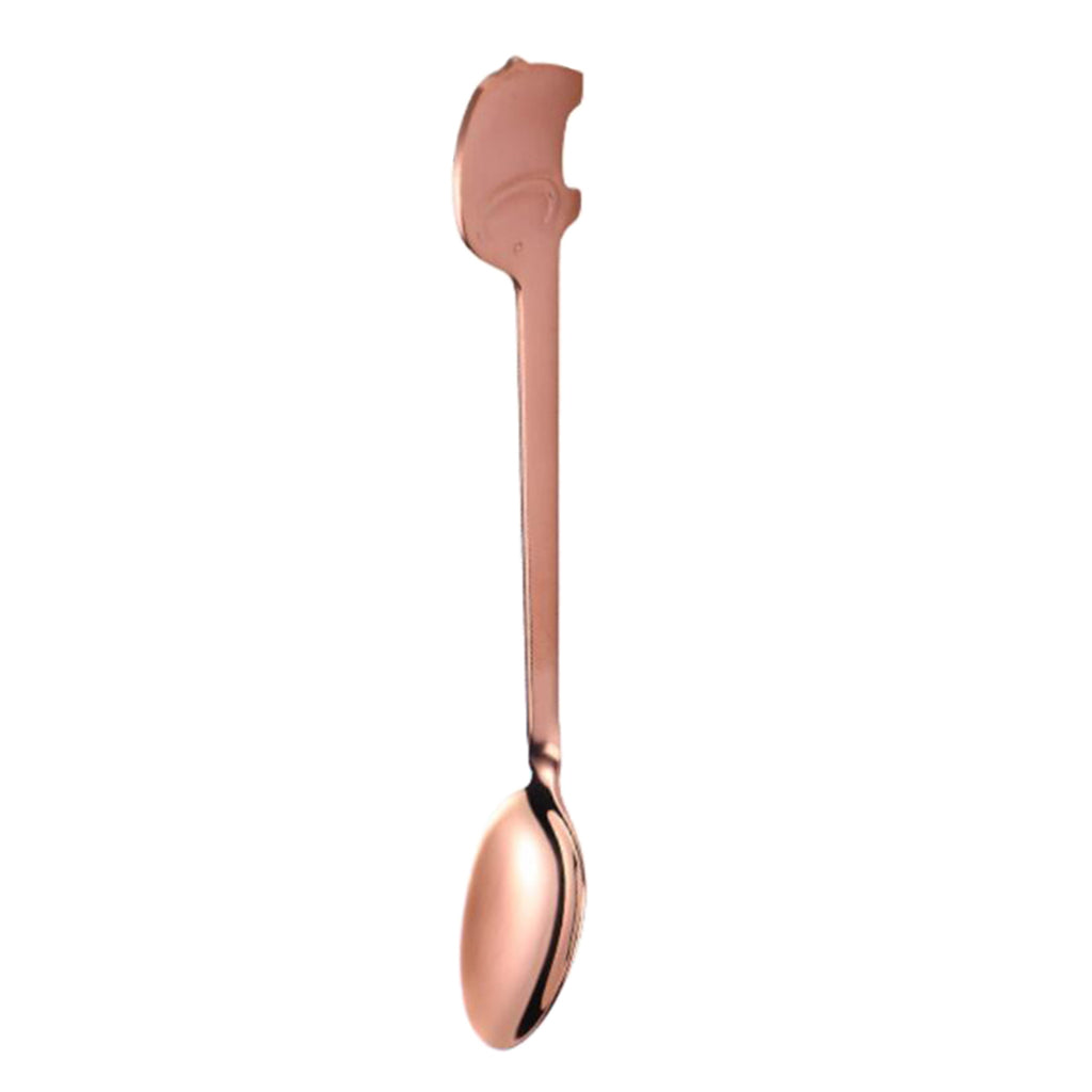 Maxbell Stainless Steel Utensils Coffee Tea Dessert Spoon Fork Rose Gold Spoon