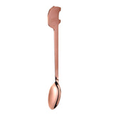 Maxbell Stainless Steel Utensils Coffee Tea Dessert Spoon Fork Rose Gold Spoon