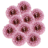Max 10pcs Artificial Silk Chrysanthemum Flower Heads Bouquet Wedding Decor Red