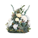 Maxbell flowers Ball Roses Heads Silk Decorations for Centerpieces Wedding Champagne