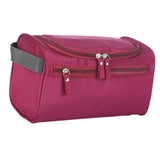 Maxbell Travel Toiletry Bag Men Women Portable with Handle Large Capacity Makeup Bag Burgundy