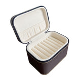 Maxbell 7 Slots Bangle Box Gifts Storage Box for Engagement Wedding Anniversary Beige