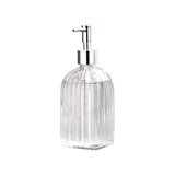 Maxbell Clear Glass Soap Dispenser Liquid Hand Soap Dispenser for Bathroom Home Sink Style B