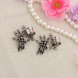 Maxbell 2 Pieces Stainless Steel Skeleton Hand Ear Plugs Tunnel Expander Gauges 12mm