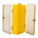 Maxbell Fishing Tackle Box Double Sided Trays Container Equipment Accessories Tool Yellow