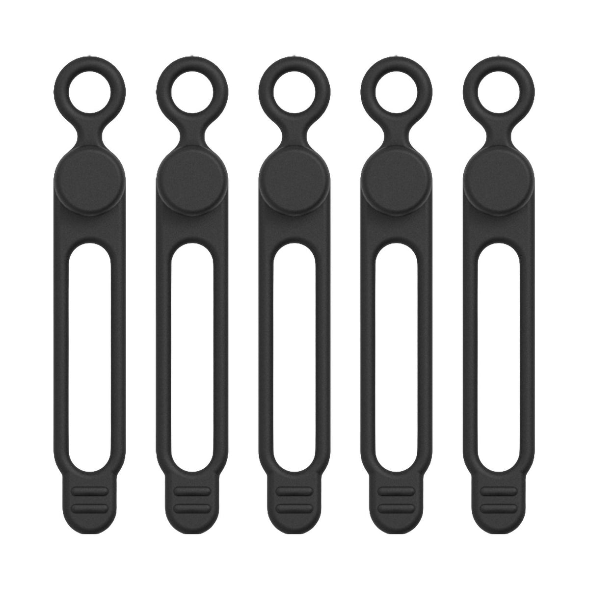 Maxbell 5 Pieces Cord Organizer Silicone Premium for Data Centers Household Home Black