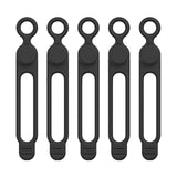 Maxbell 5 Pieces Cord Organizer Silicone Premium for Data Centers Household Home Black
