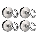 Max 4pcs Magnetic Hooks Hangers for Bathroom Kitchen Bedroom Garage 12mm Base