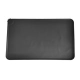 Maxbell Dog Cat Food Mat Foldable with Raised Edge Waterproof Easy Clean Nonslip Black