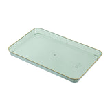 Maxbell Serving Tray Multifunctional Serving Platters Rectangular for Tea Party green