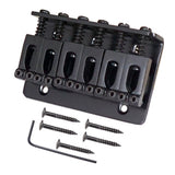 Max A Set Top Load Concave Saddle 6 String Bridge for Electric Guitar Black