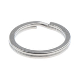 Maxbell Titanium Key Ring Pocket Tool Mini Split Keychain Circle Clip Silver 25mm