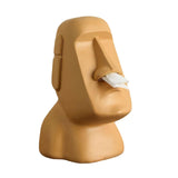 Maxbell Stone Figure Paper Towel Dispenser Container Napkin Holder for Decoration Orange