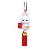 Maxbell car Rabbit Pendant Charms Ornament Resin for Doors Cafes Windows Style B