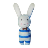 Max 1 Set Socks Rabbit Doll Sewing Kit DIY Material for Children Beginner Blue