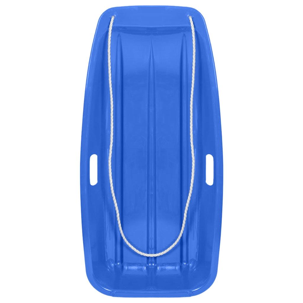 Maxbell Sledge Toboggan Pull Rope Board Boat Durable Snow Sled Sleigh Blue