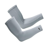 Maxbell Cooling Arm Sleeve Cover Sun Protection for Sports Unisex L gray