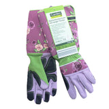 Max Long Gardening Gloves Oxford Clot/Cotton Cut Resistant Gloves Pink