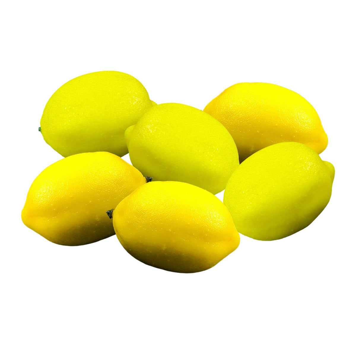 Maxbell 6x Artificial Lemons Vivid Durable Foam for Farmhouse Christmas Wedding Yellow