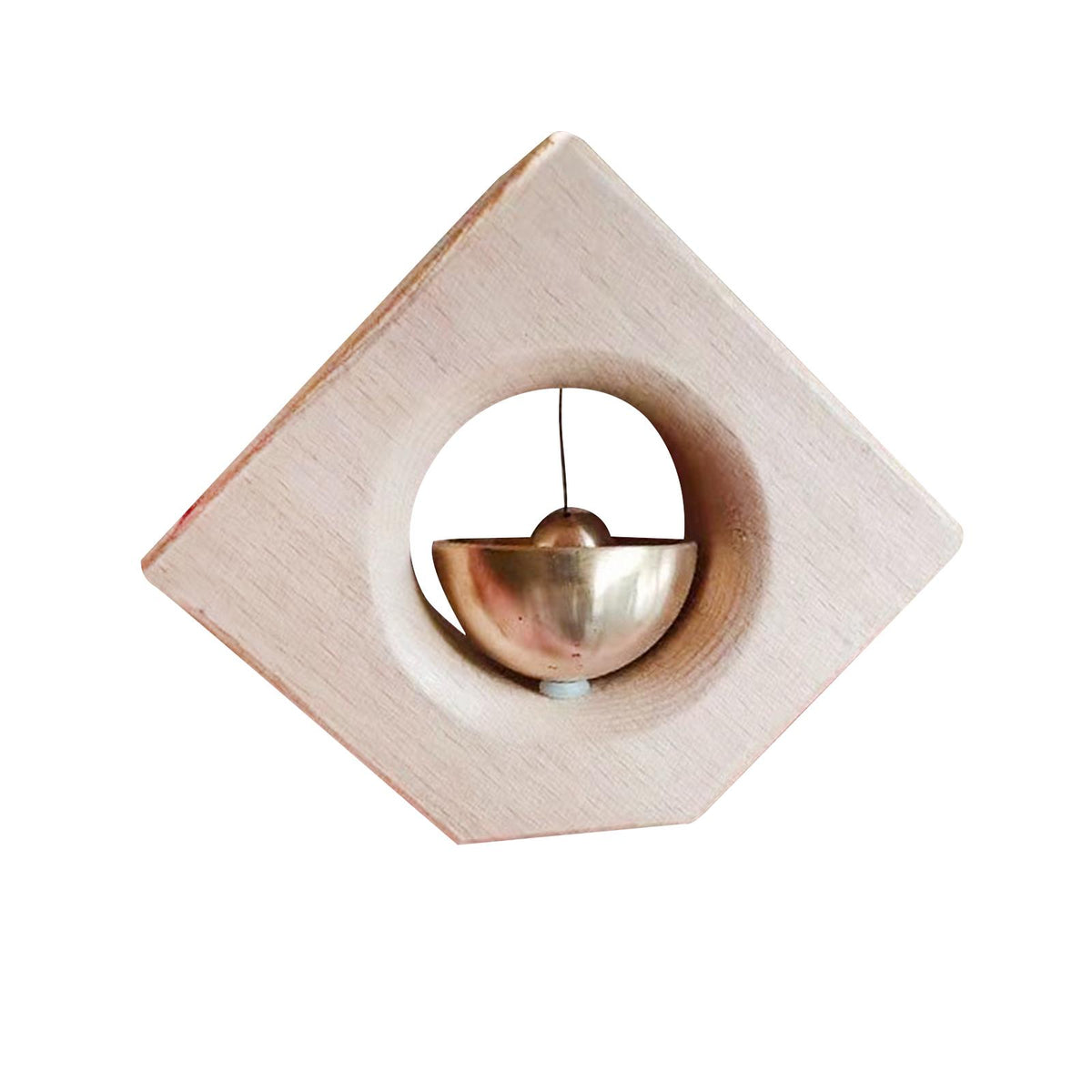Maxbell Wooden Door Bells Wind Chime Decor Ornaments Unique for Windows Door Opening Light Brown