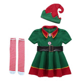 Maxbell Elf Christmas Costume Clothes Photo Props Cosplay for Party Halloween Xmas Women 130cm