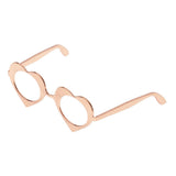Maxbell 1 / 6 soldier accessories glasses 2.2x2.5cm rose gold
