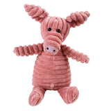 Maxbell Animal Shape Corduroy Pet Toy Dog Puppy Chewing Biting Toy Pig